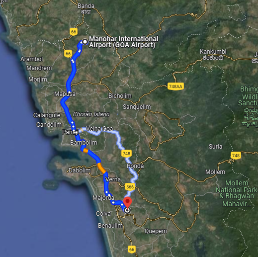 Margao to Mopa Margao to Mopa